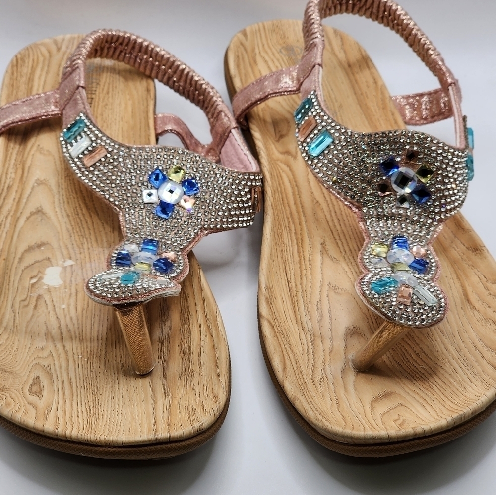 Ashley Blue Sandals - Picture 5 of 6